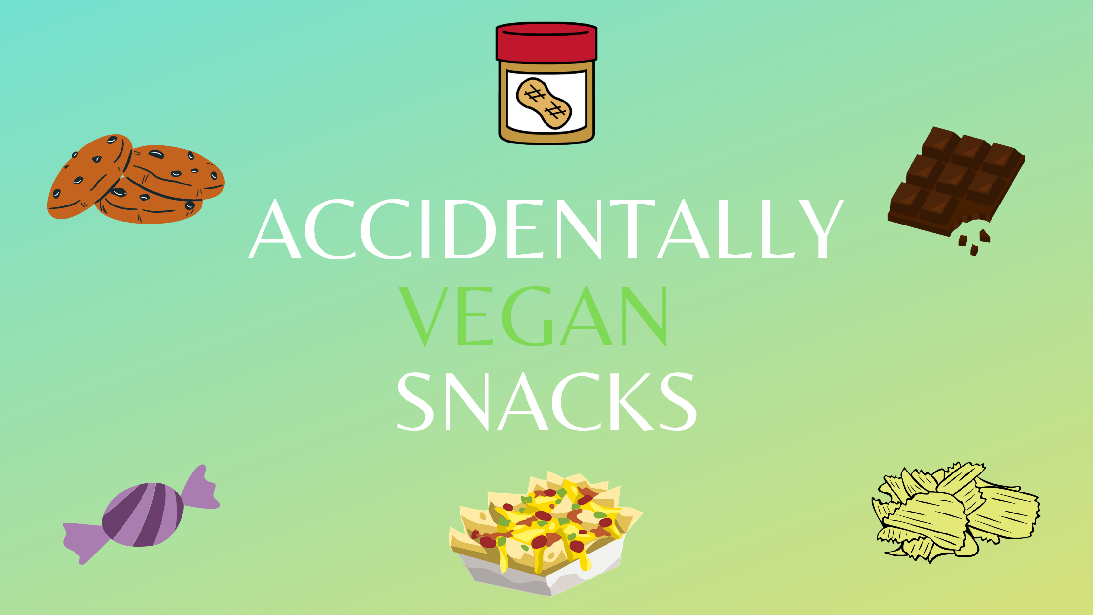 accidentally vegan snacks uk blog post cover image