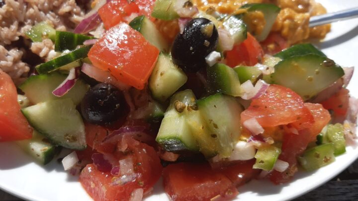 veganised greek salad recipe