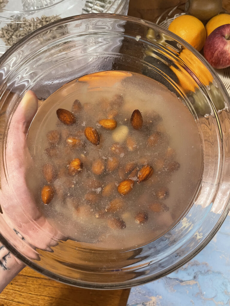 soaked almonds
