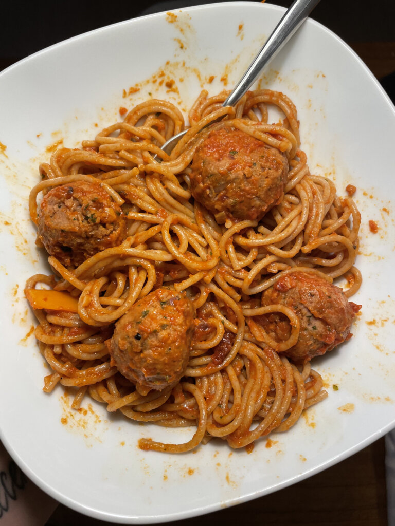 vegan spaghetti meatballs