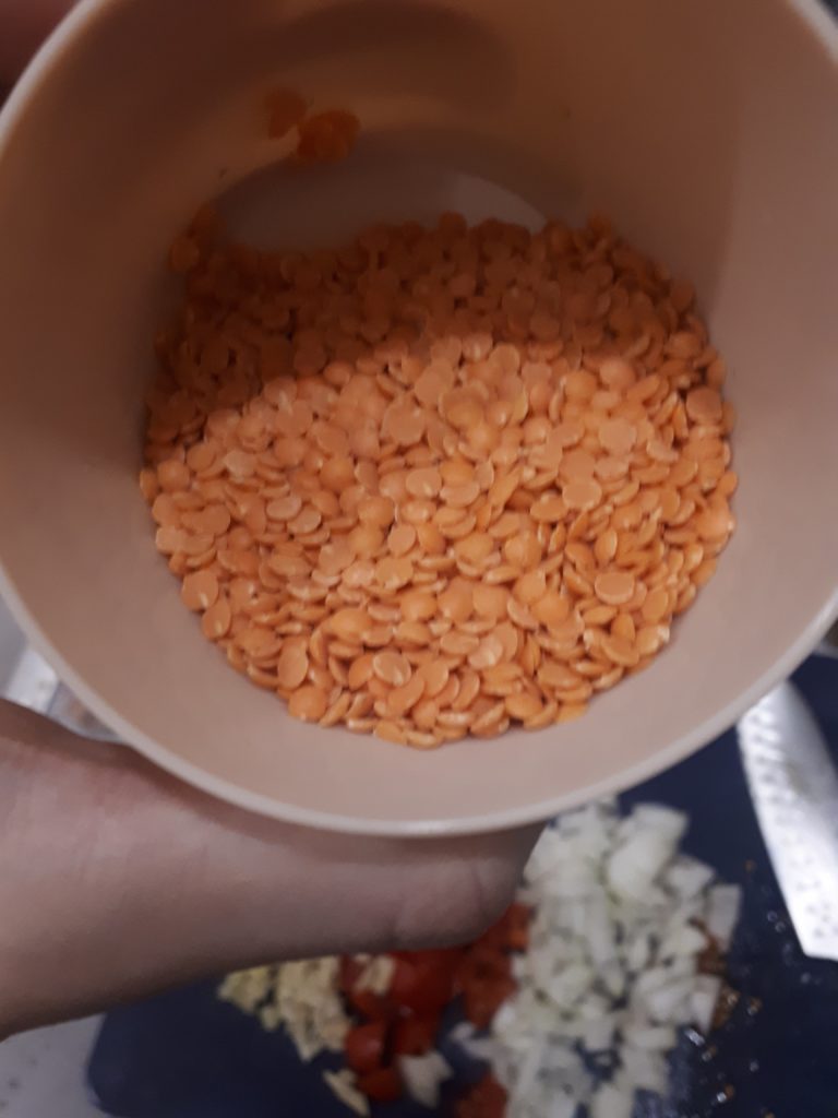 dried red lentils