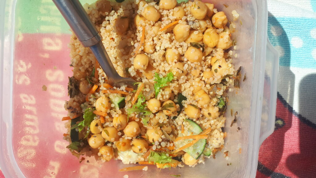 plant based chickpea quinoa