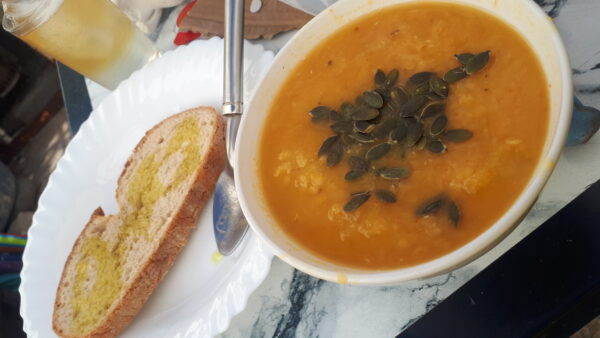vegan red lentil pumpkin soup recipe