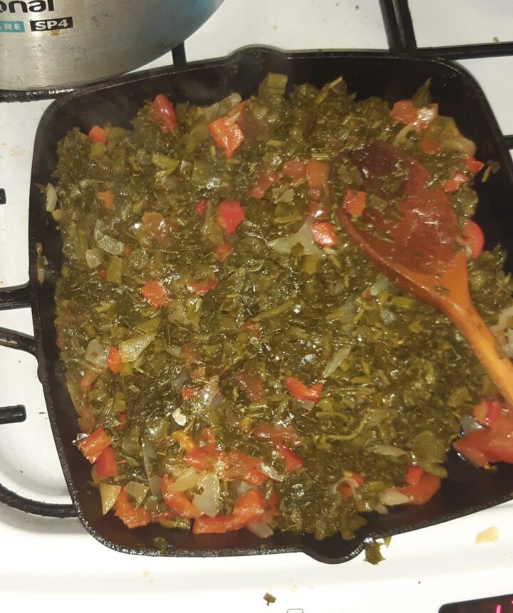 Jamaican ital callaloo