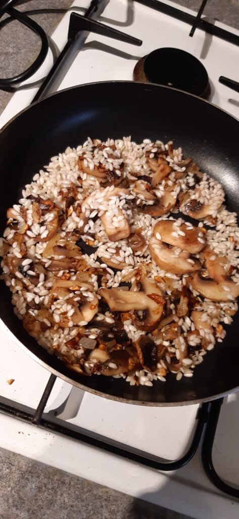 risotto mushroom vegan ingredients