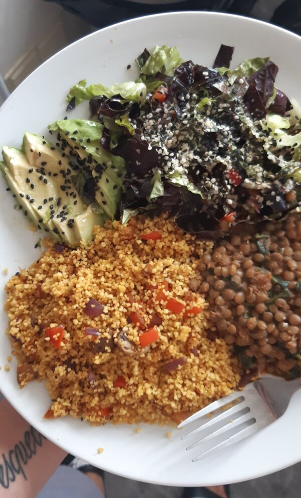 veg mushroom cous cous