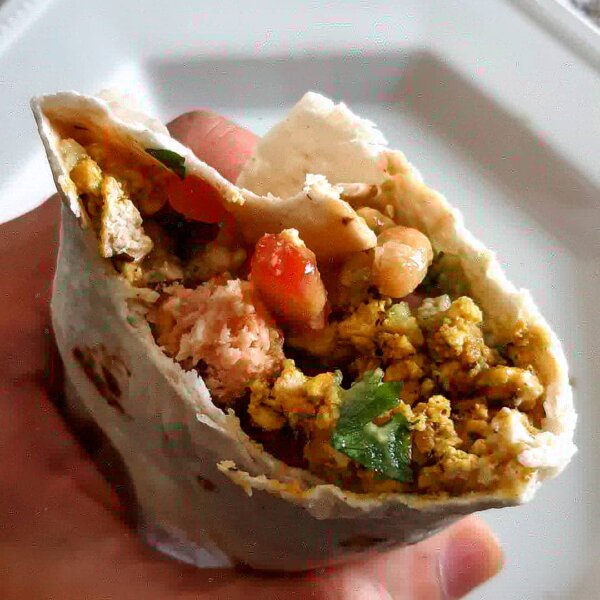 vegan breakfast wrap