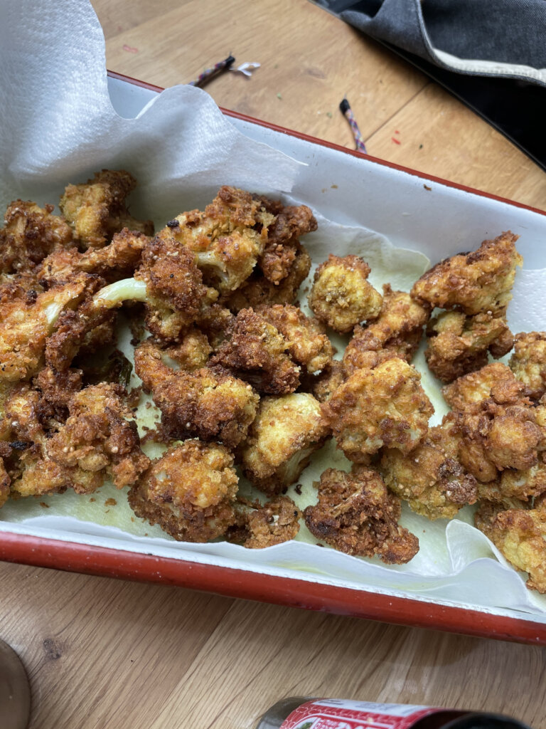 crispy roast cauliflower bites