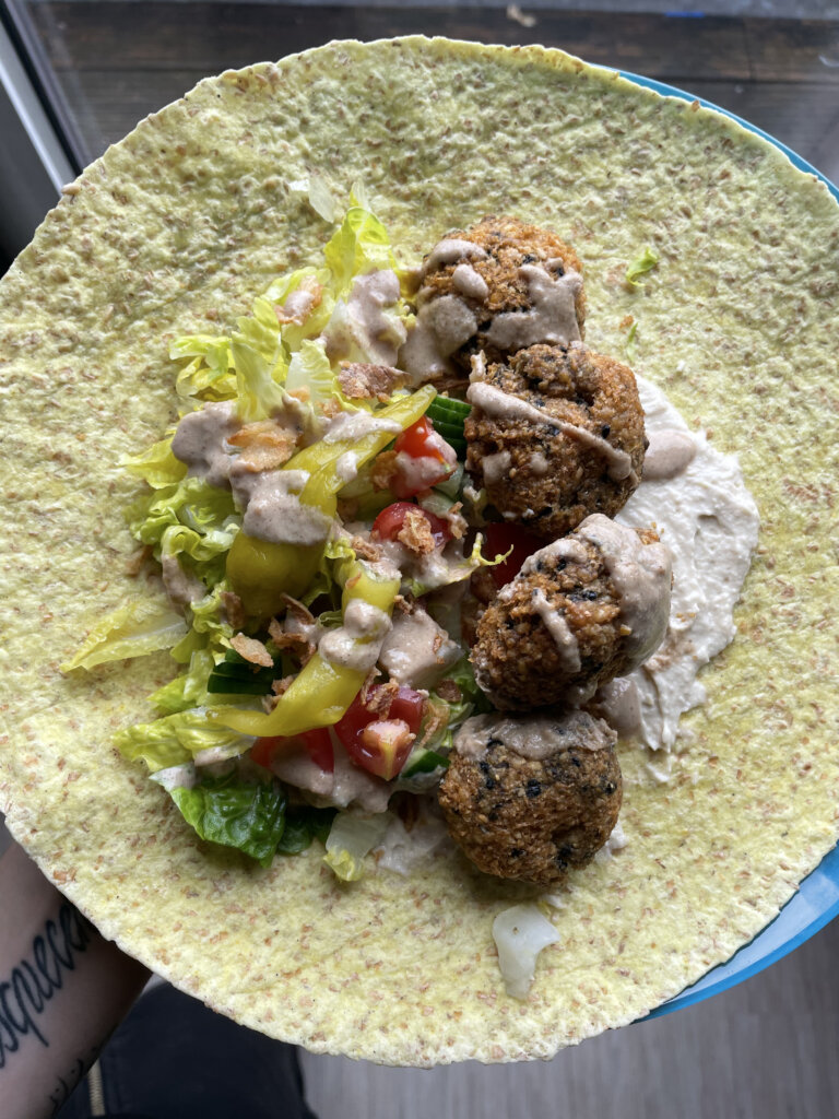 vegan falafel wrap ingredients