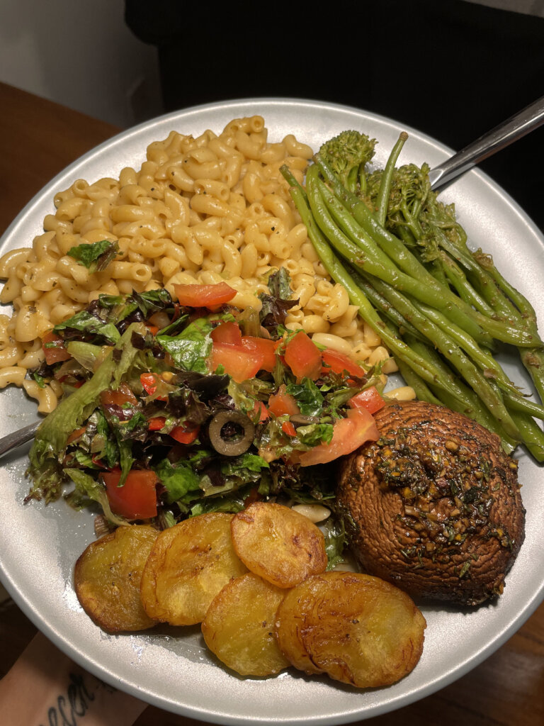 jerk portobello and vegan appetisers