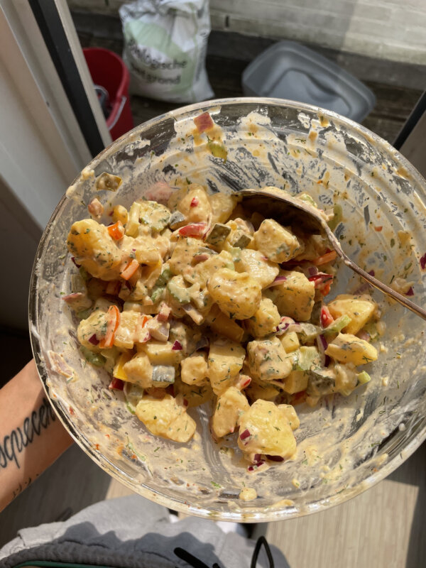 southern style vegan potato salad