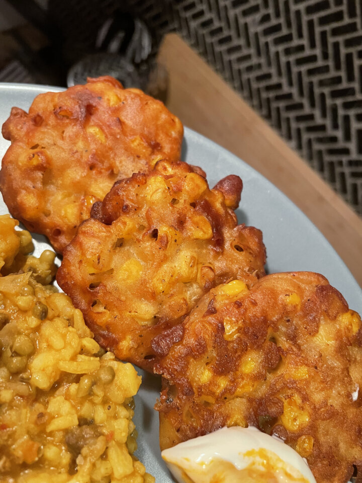 vegan sweetcorn fritters