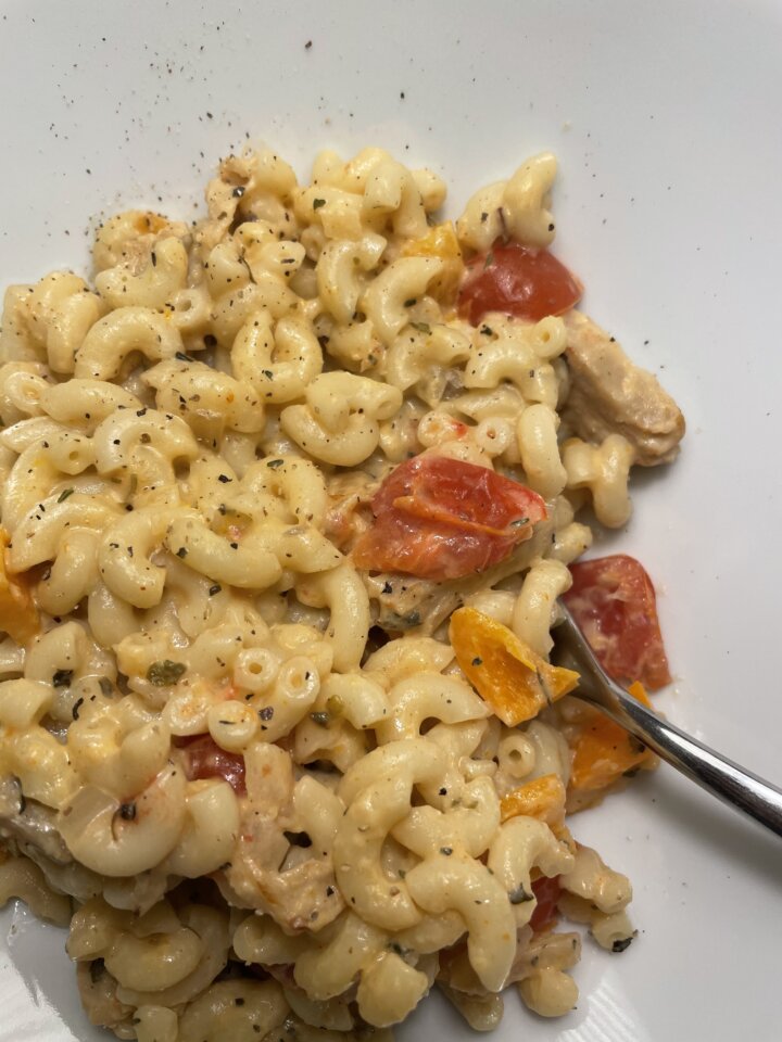 chick'n mushroom macaroni