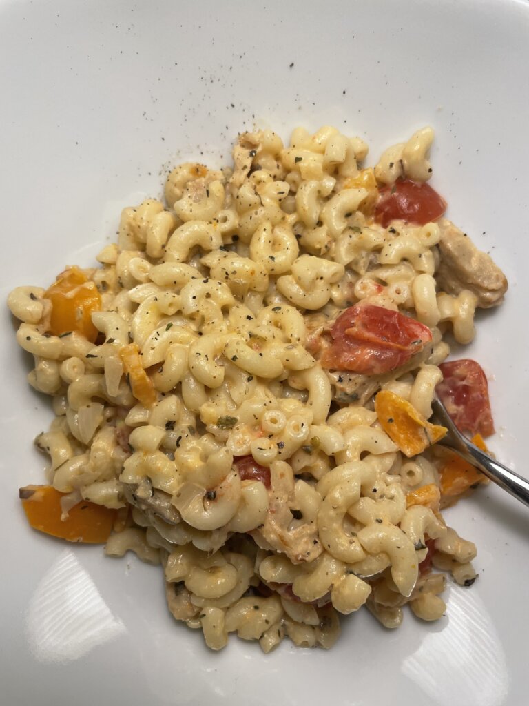 creamy chick'n macaroni